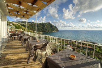Hotel Imperamare - Terrasse mit Blick auf Citara